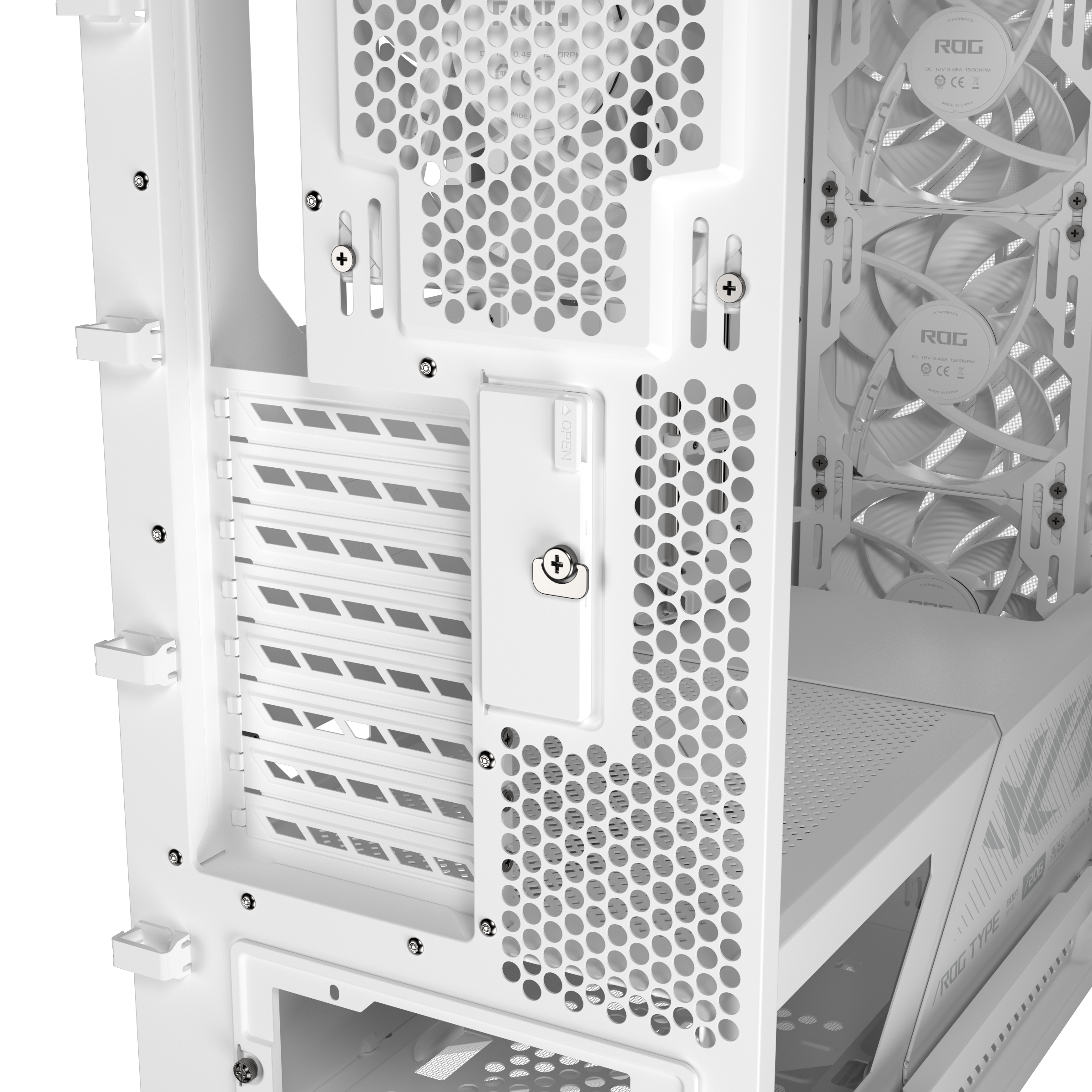 Кутия ASUS ROG Strix Helios II EATX Mid-Tower White - 90DC00W3-B39000
