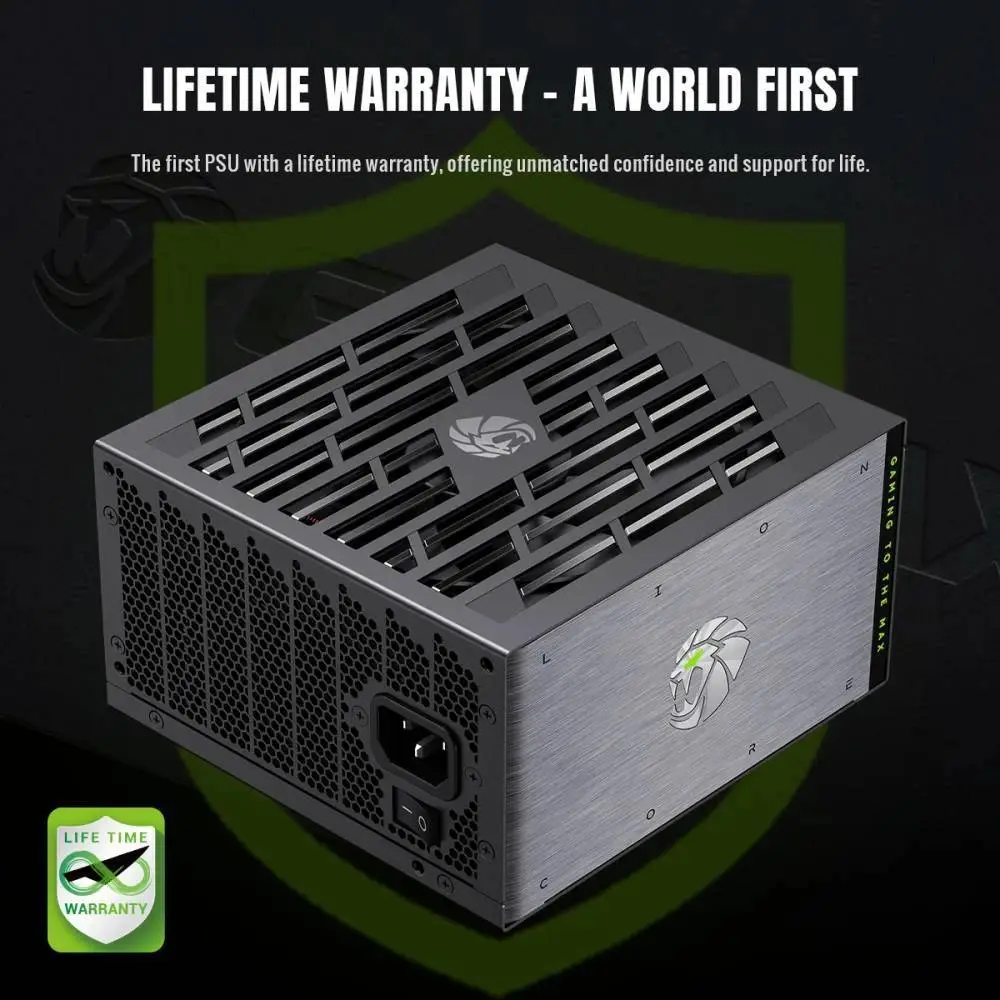 Захранване Gamemax LION CORE 1000P PSU ATX 3.1 1000W 80 Plus Platinum, Full Modular