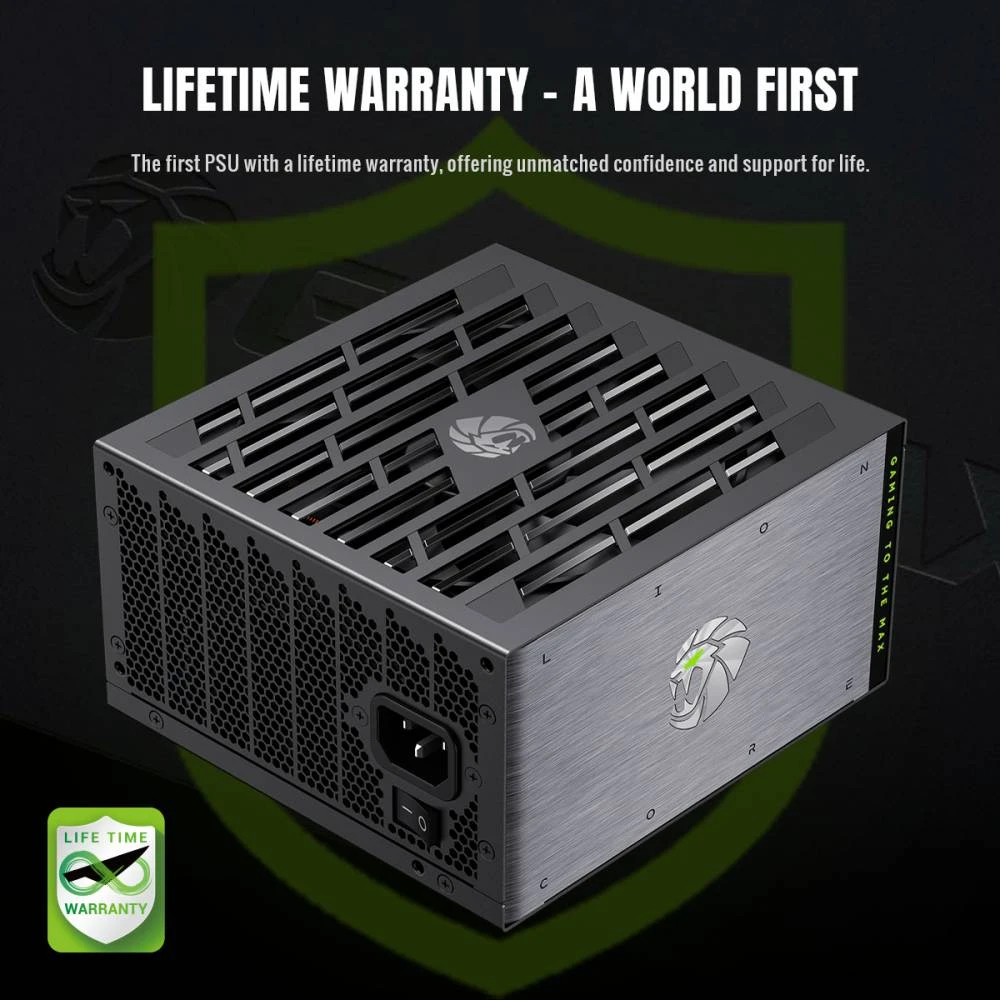Захранване Gamemax LION CORE 1000P PSU ATX 3.1 1000W 80 Plus Platinum, Full Modular