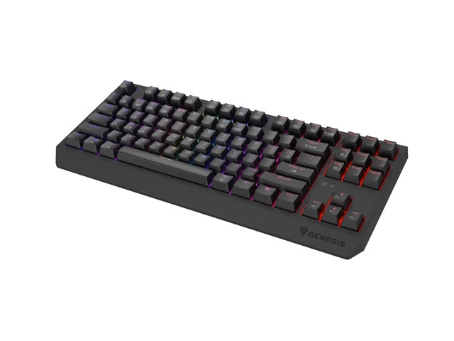 Clavier Genesis Gaming Keyboard Thor 230 TKL Wireless US Noir RGB Mécanique Outemu Red