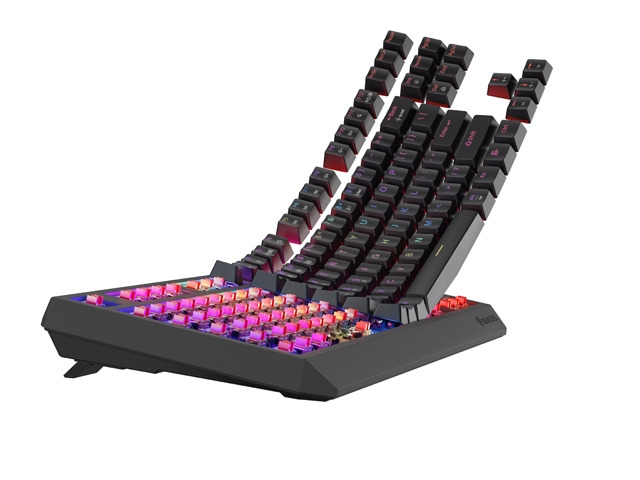 Clavier Genesis Gaming Keyboard Thor 230 TKL Wireless US Noir RGB Mécanique Outemu Red