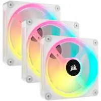 Вентилатори Corsair Corsair iCUE LINK QX120 RGB 3-Pack White - CO-9051006-WW 