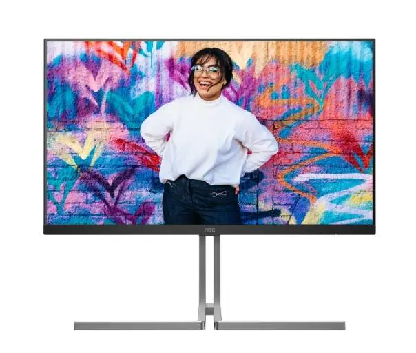 Монитор AOC U32U3CV, 31.5" Nano IPS WLED, 3840x2160, 60Hz, 4ms GtG, Adaptive Sync, FlickerFree, Anti Blue Light, 3Wx2, 2xHDMI, DP, USB hub