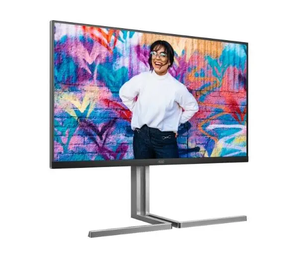 Монитор AOC U32U3CV, 31.5" Nano IPS WLED, 3840x2160, 60Hz, 4ms GtG, Adaptive Sync, FlickerFree, Anti Blue Light, 3Wx2, 2xHDMI, DP, USB hub