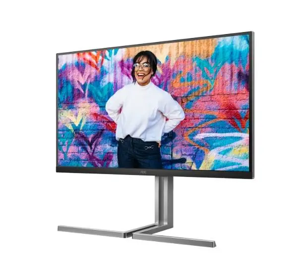 Монитор AOC U32U3CV, 31.5" Nano IPS WLED, 3840x2160, 60Hz, 4ms GtG, Adaptive Sync, FlickerFree, Anti Blue Light, 3Wx2, 2xHDMI, DP, USB hub