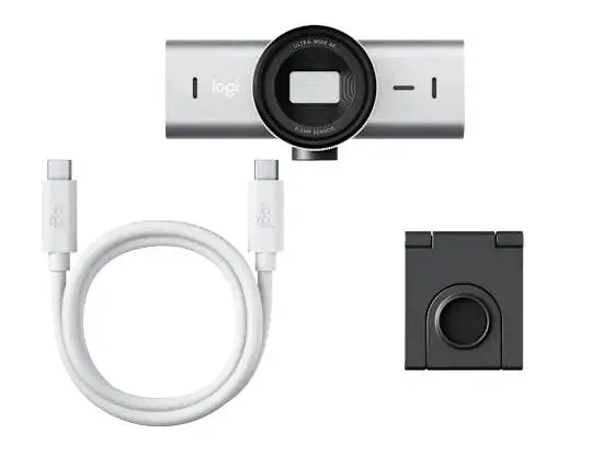 Уеб камера Logitech MX Brio B2C Pale Grey - 960-001554