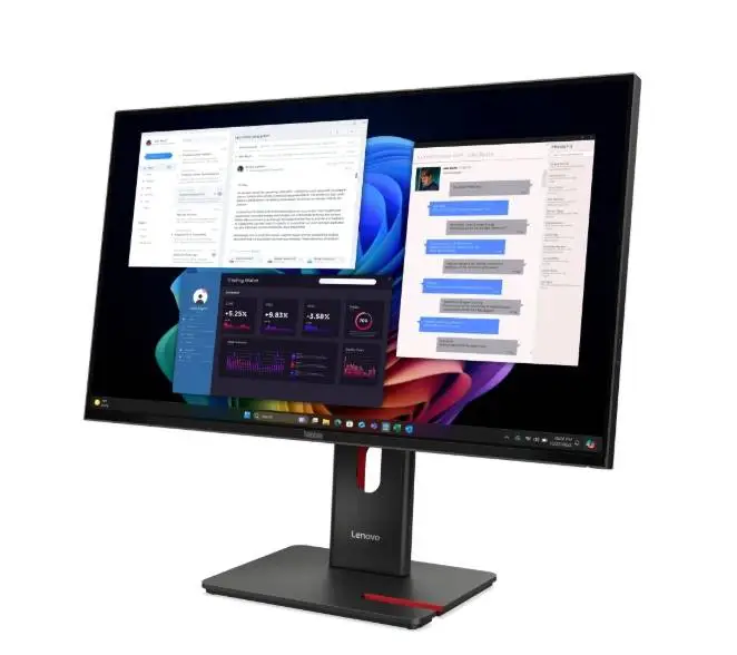Монитор Lenovo ThinkVision T27ud-40 27" IPS WLED, 3840x2160, 60Hz, 4ms, USB hub, HDMI, USB-C, RJ45, Tilt, Swivel, Pivot, Height Adjust Stand - 64AFGAT2EU