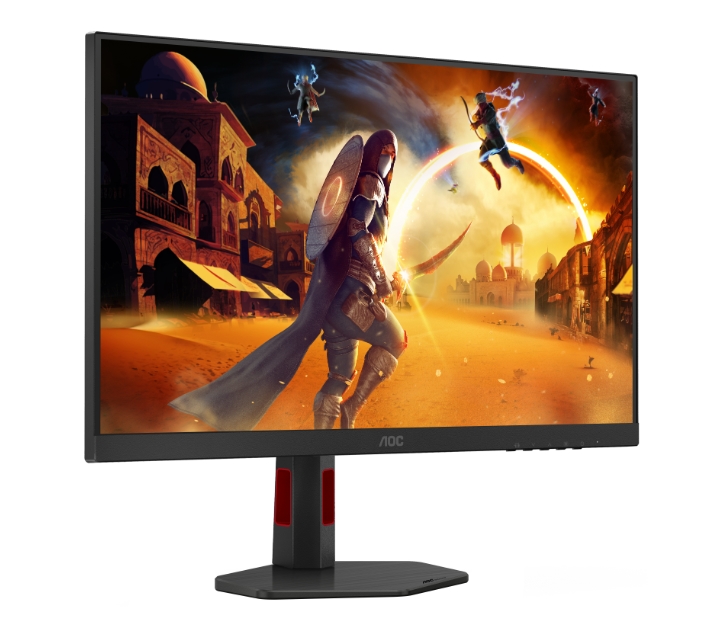 Монитор AOC Q27G4SRU, 27" Fast IPS WLED, 2560x1440, 320Hz, 0.3ms MPRT, Adaptive Sync, FlickerFree, Low Blue Light, 2Wx2, 2xHDMI, DP, USB hub
