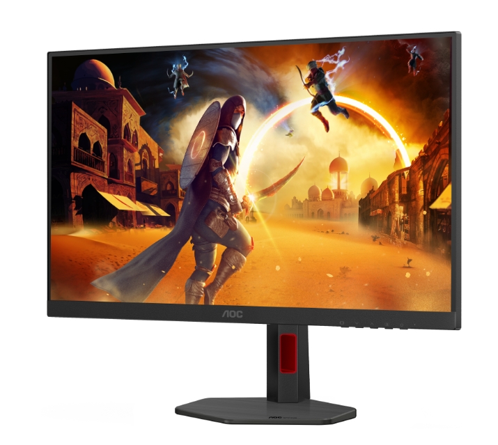 Монитор AOC Q27G4SRU, 27" Fast IPS WLED, 2560x1440, 320Hz, 0.3ms MPRT, Adaptive Sync, FlickerFree, Low Blue Light, 2Wx2, 2xHDMI, DP, USB hub