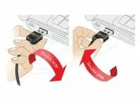Кабел Delock EASY-USB-A 2.0 мъжко към USB Mini-B мъжко, 1m , черен