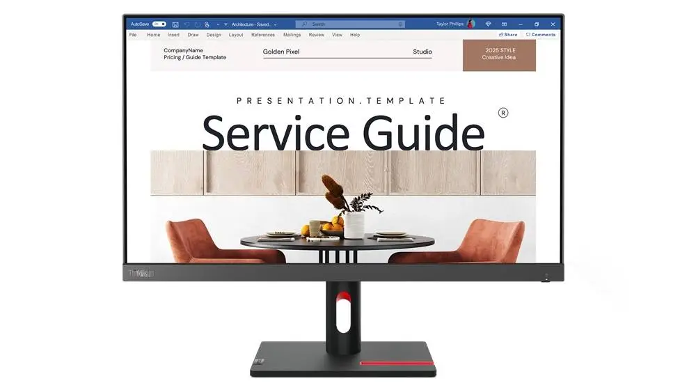 Монитор Lenovo ThinkVision S24i-30 23.8" IPS, WLED, 16:9, 1920x1080, 6ms, 1300:1, 100Hz, HDMI, VGA, Tilt Stand - 63DEKAT3EU