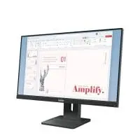 Монитор Lenovo ThinkVision E24-40 23.8" IPS, WLED, 16:9, 1920x1080, 4ms, 100Hz, Tilt, Swivel, Pivot, Height Adjust Stand, HDMI, DP, VGA