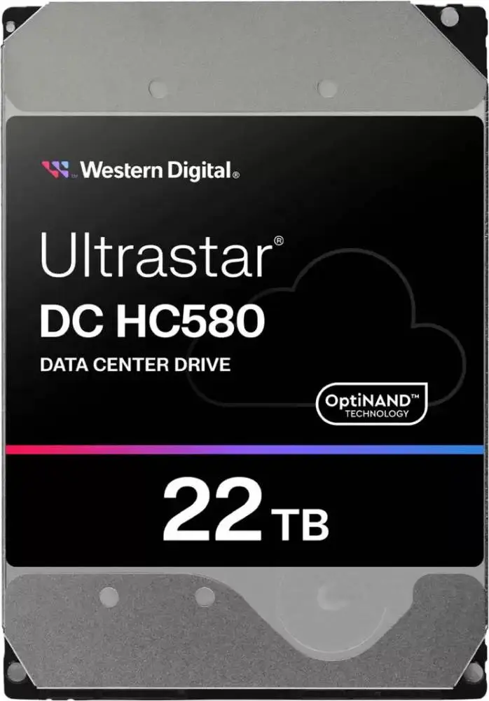 Твърд диск WD Ultrastar DC HC580 22TB, 3.5", 7200rpm, 512MB SATA3 6Gb/s  - WUH722422ALE6L4