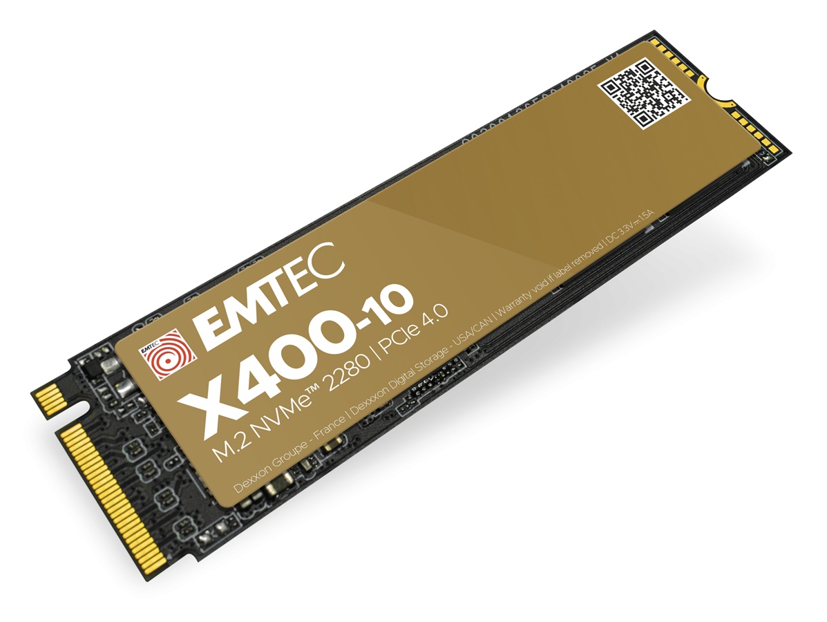 Диск SSD EMTEC X410 4TB M.2 2280 NVMe PCIe Gen4x4 - ECSSD4TX410