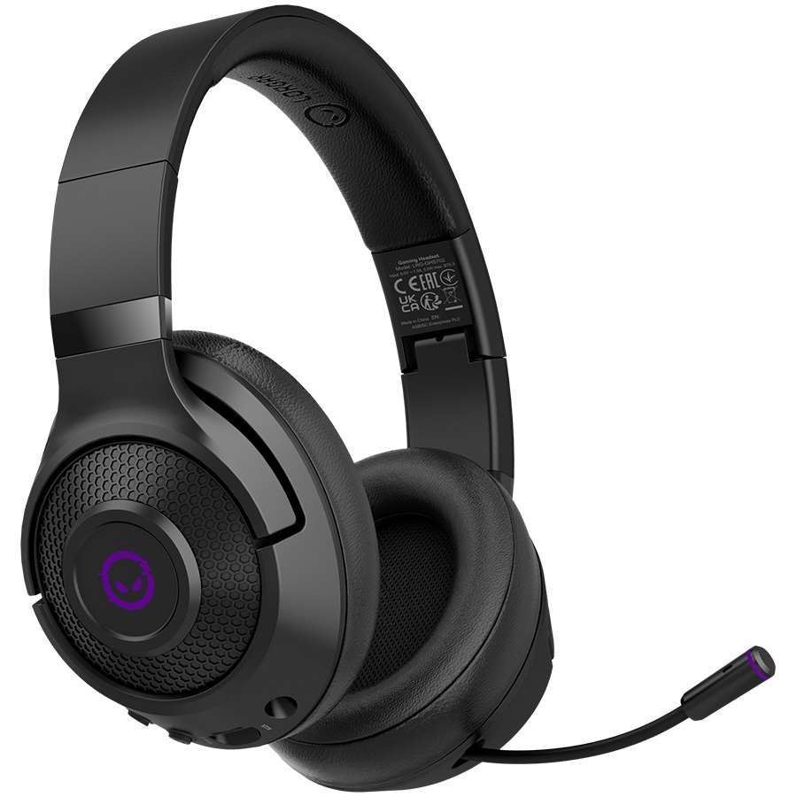 Безжични геймърски слушалки LORGAR Noah 702 Black - LRG-GHS702