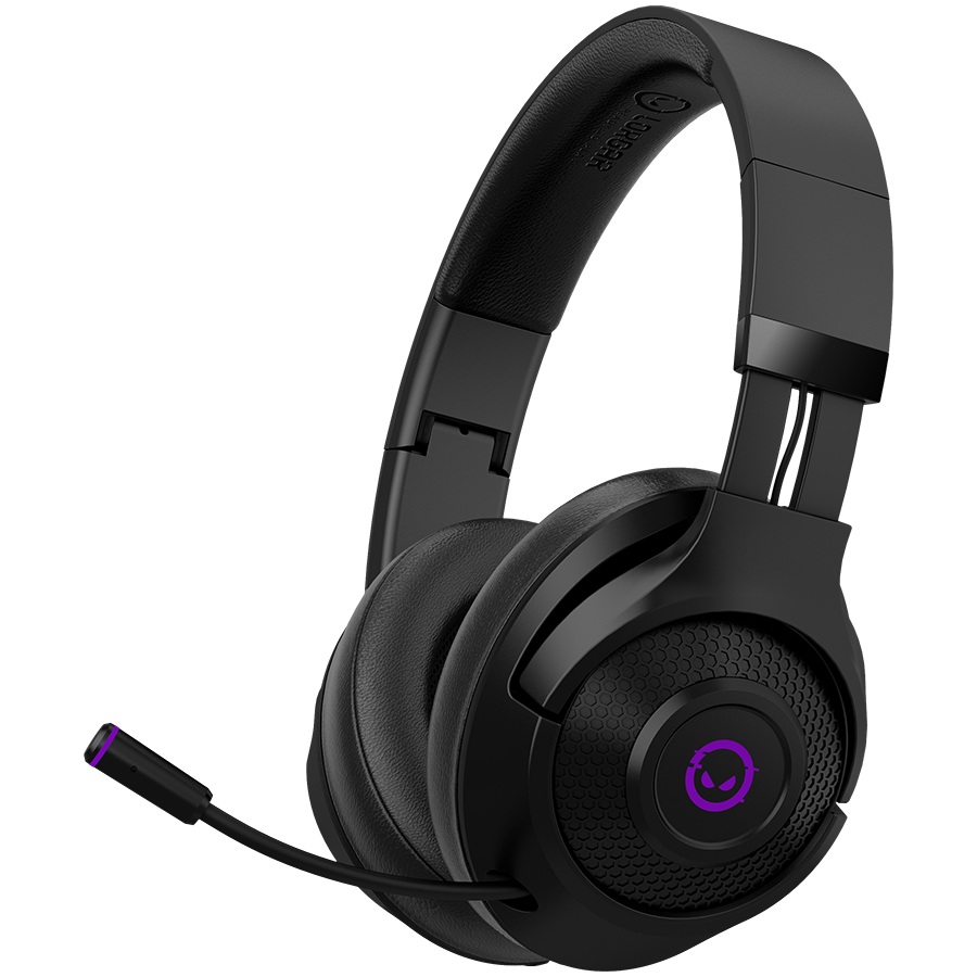 Безжични геймърски слушалки LORGAR Noah 702 Black - LRG-GHS702