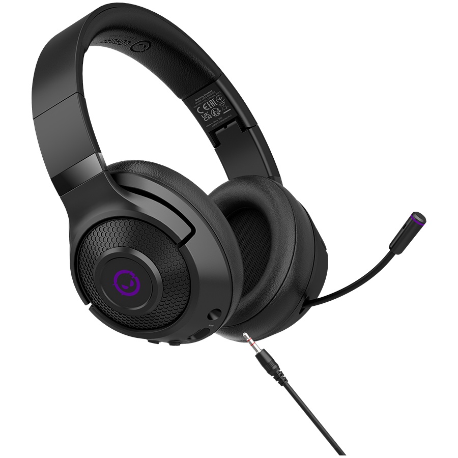 Безжични геймърски слушалки LORGAR Noah 702 Black - LRG-GHS702