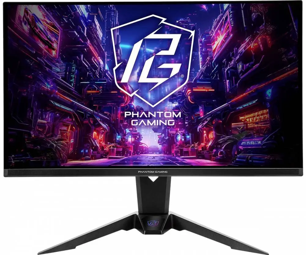 Монитор Asrock PGO27QFV, 27" OLED, QHD 2560x1440, 360Hz, 0.03ms, HDR400,  AMD FreeSync Premium Pro