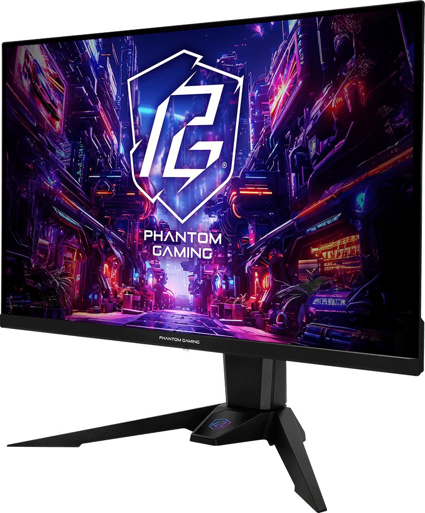 Монитор Asrock PGO27QFV, 27" OLED, QHD 2560x1440, 360Hz, 0.03ms, HDR400,  AMD FreeSync Premium Pro