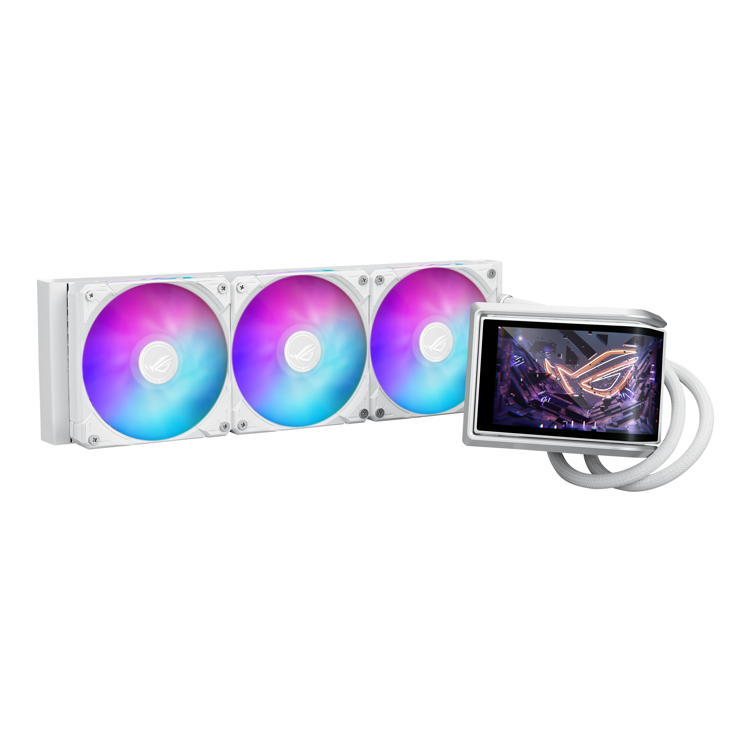 Охладител за процесор ASUS ROG Ryuo IV 360 ARGB White Edition 6.67" Curved AMOLED Display - 90RC01N2-B0EAY0
