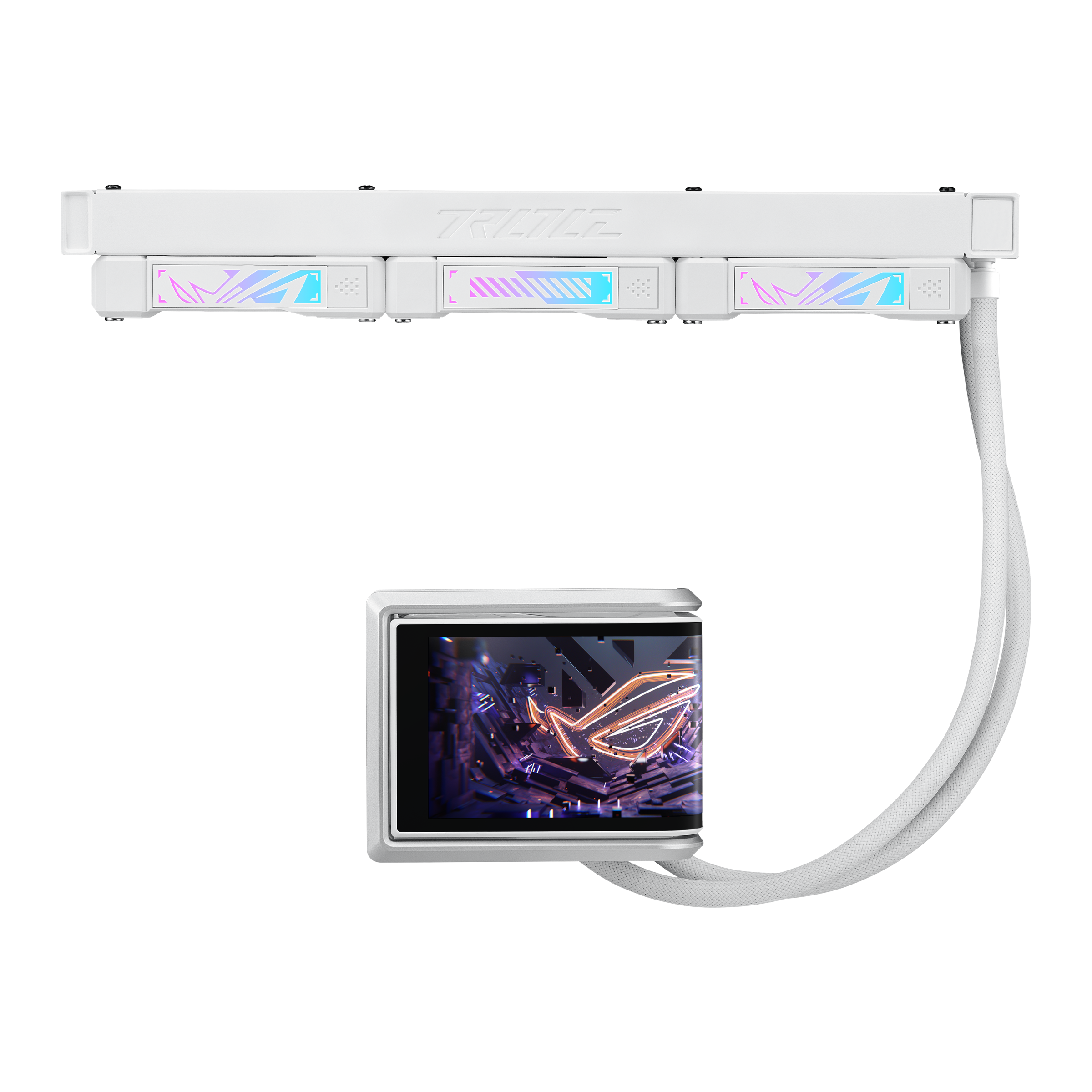 Охладител за процесор ASUS ROG Ryuo IV 360 ARGB White Edition 6.67" Curved AMOLED Display - 90RC01N2-B0EAY0