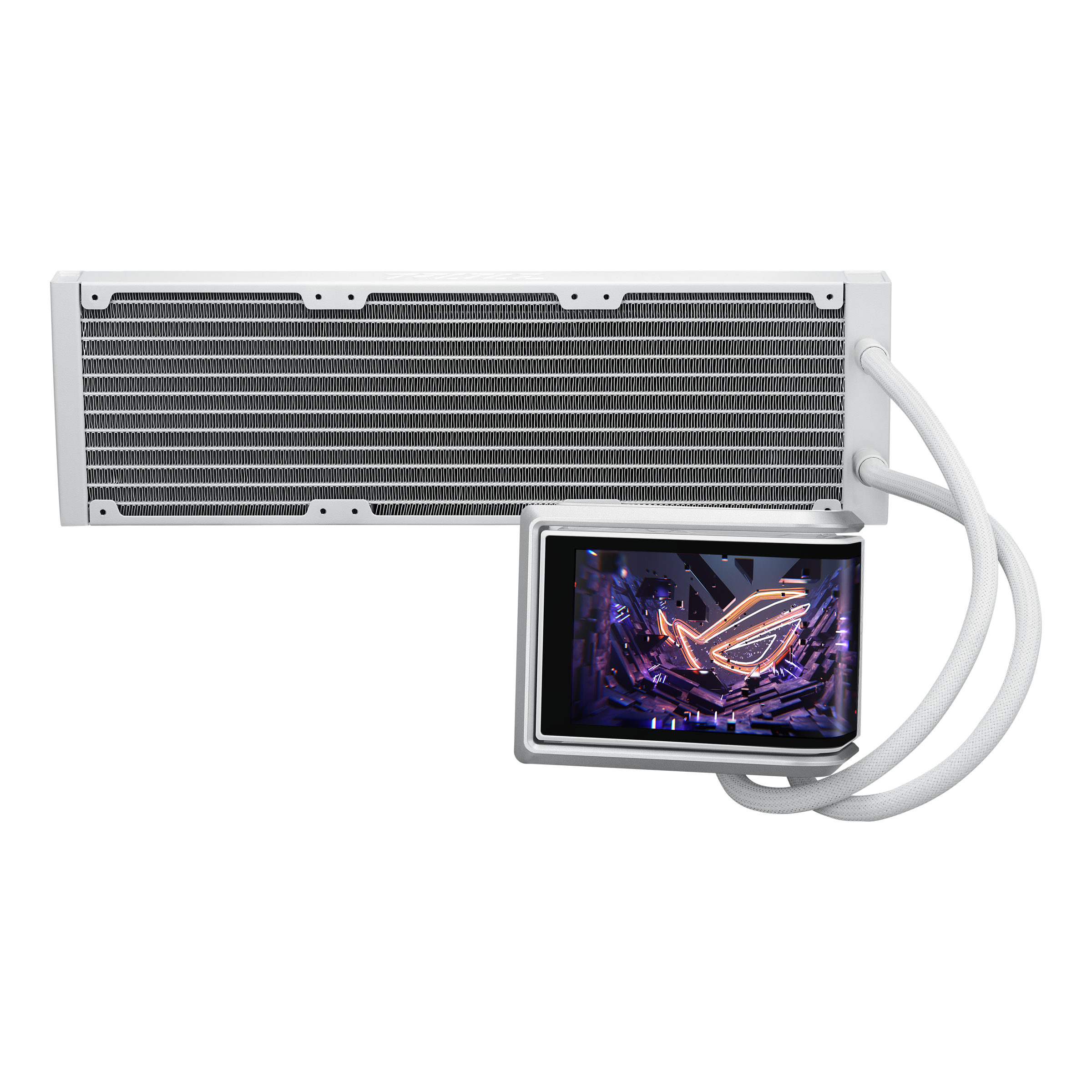 Охладител за процесор ASUS ROG Ryuo IV 360 ARGB White Edition 6.67" Curved AMOLED Display - 90RC01N2-B0EAY0
