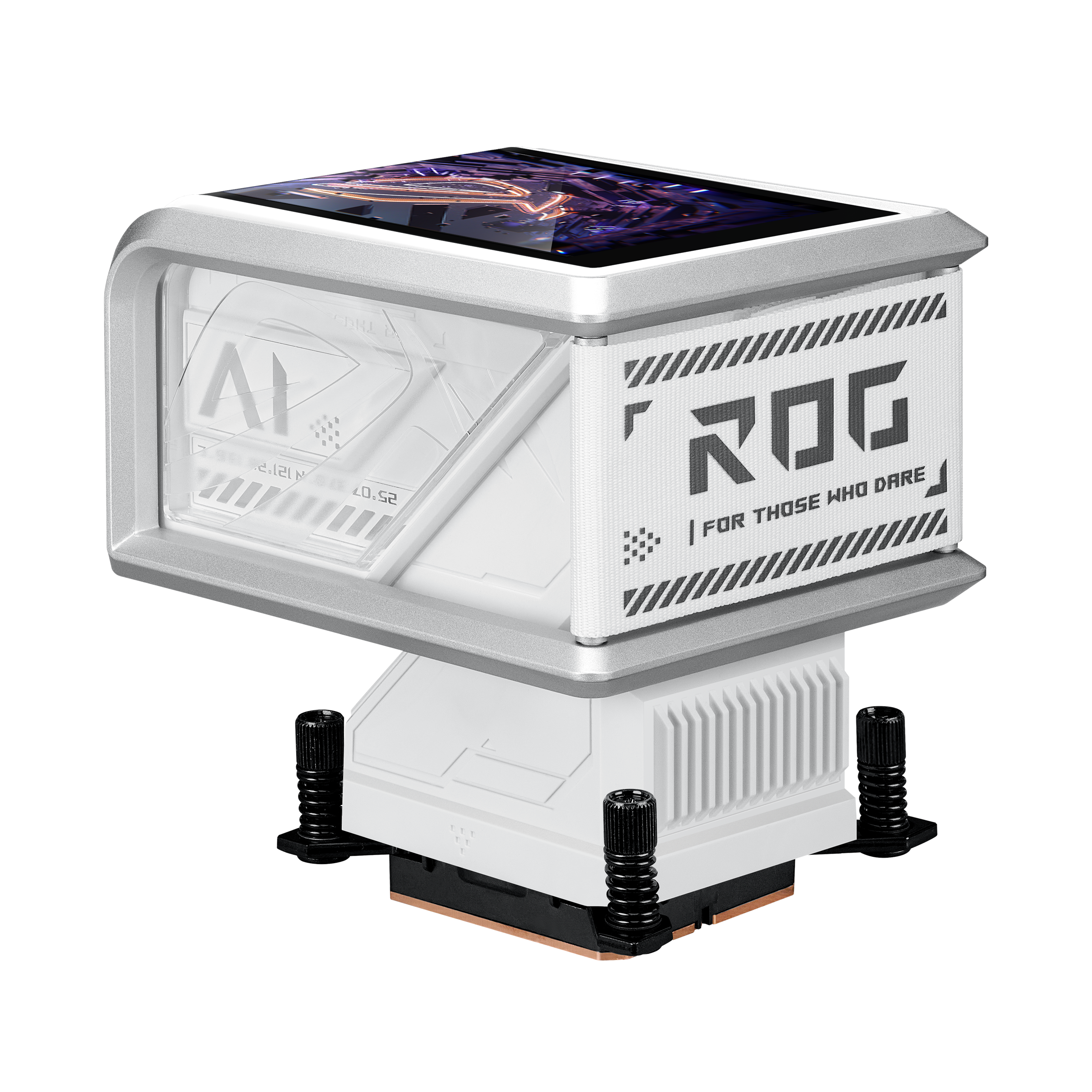 Охладител за процесор ASUS ROG Ryuo IV 360 ARGB White Edition 6.67" Curved AMOLED Display - 90RC01N2-B0EAY0