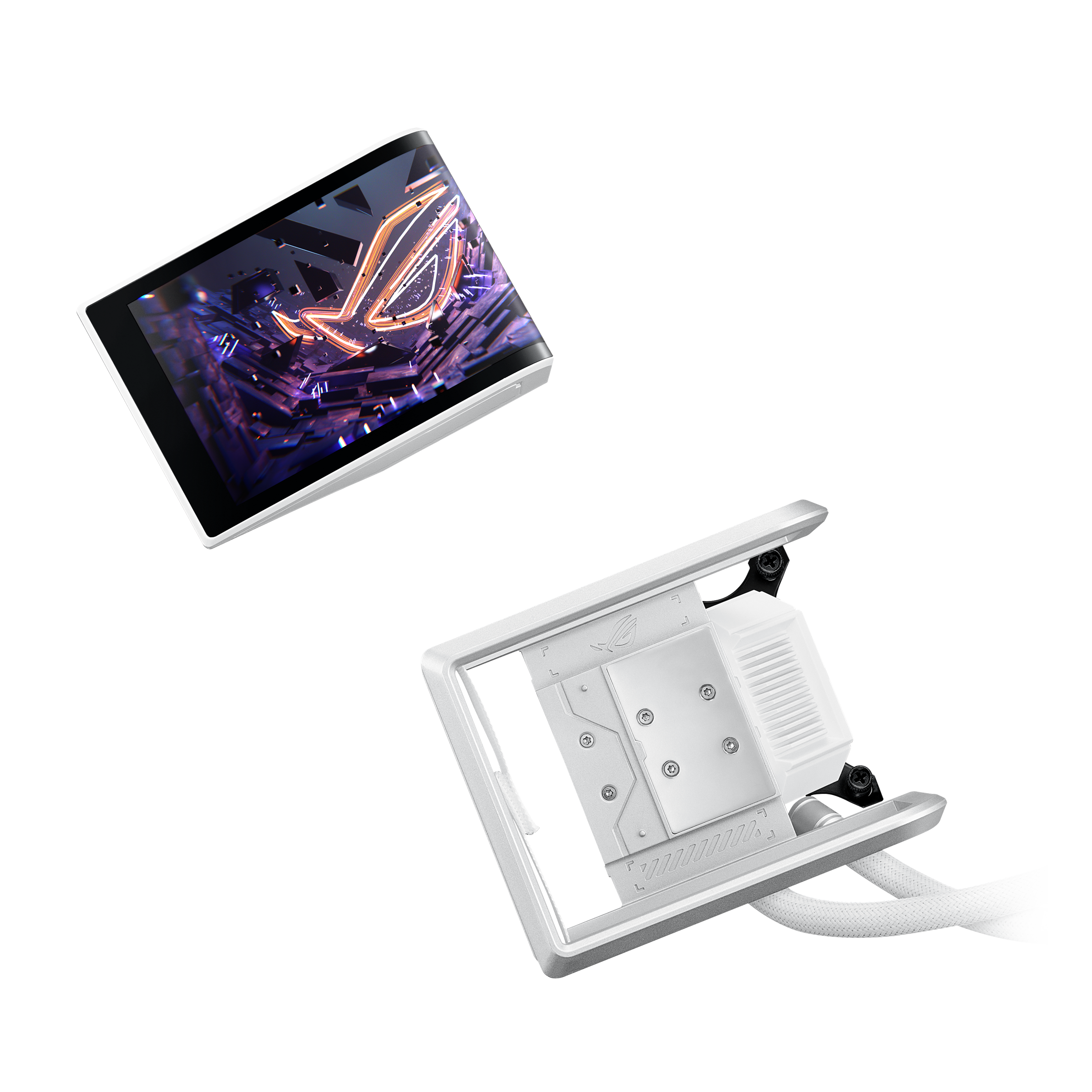 Охладител за процесор ASUS ROG Ryuo IV 360 ARGB White Edition 6.67" Curved AMOLED Display - 90RC01N2-B0EAY0