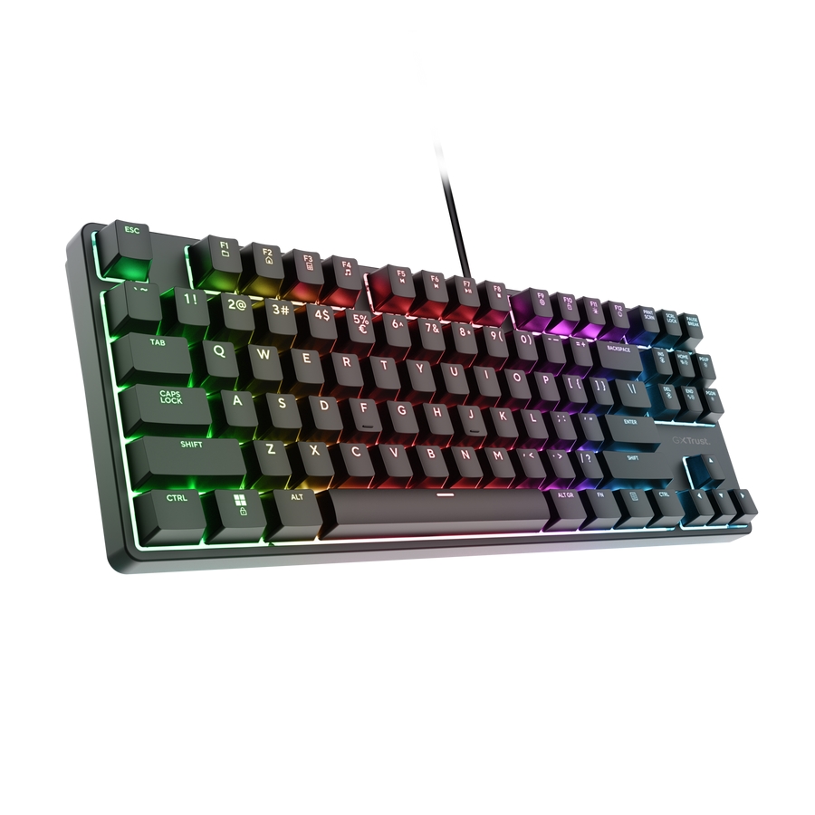Геймърска лавиатура TRUST GXT864 Cada TKL Gaing Keyboard US