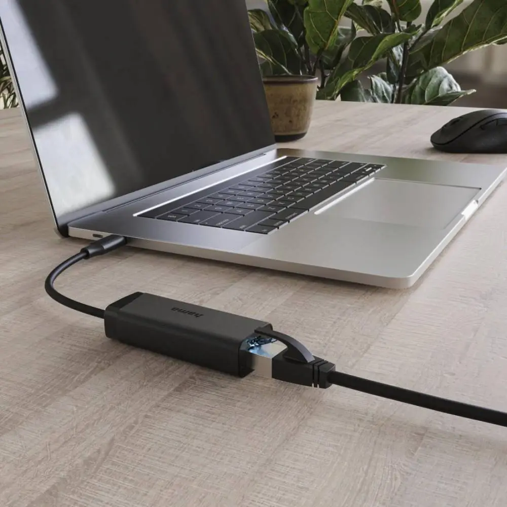 HAMA Мрежов адаптер, USB-C, 2.5 Gigabit Ethernet, Черен
