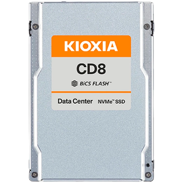 Диск SSD Kioxia U.2 15MM, 3.84TB, PCIe Gen4 1x4, BiCS FLASH TLC, CD8-R SIE - KCD8XRUG3T84