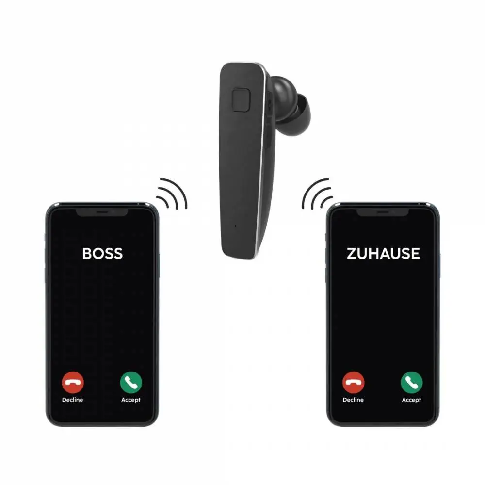 HAMA Блутут слушалка “MyVoice2100”, Multipoint, черен