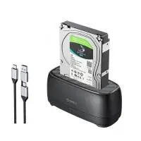 Orico докинг станция Storage - HDD/SSD Dock - 2.5/3.5 inch USB-C/A - DD18C3-EU-BK