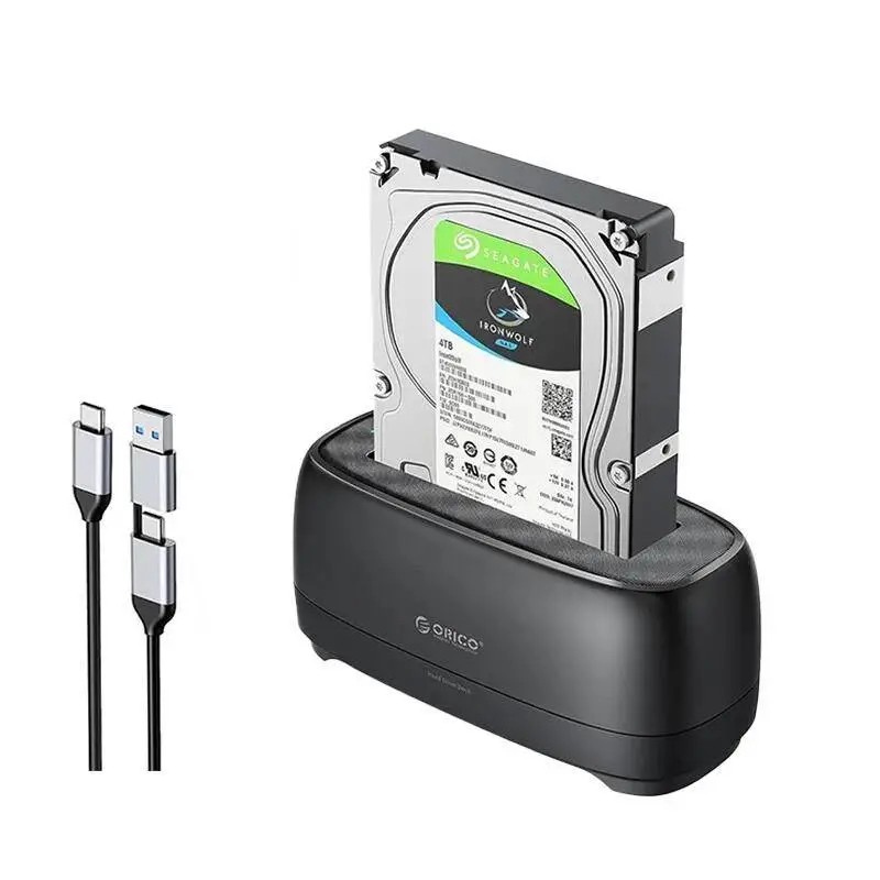 Orico докинг станция Storage - HDD/SSD Dock - 2.5/3.5 inch USB-C/A - DD18C3-EU-BK