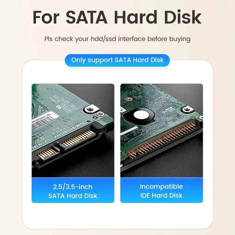 Orico докинг станция Storage - HDD/SSD Dock - 2.5/3.5 inch USB-C/A - DD18C3-EU-BK