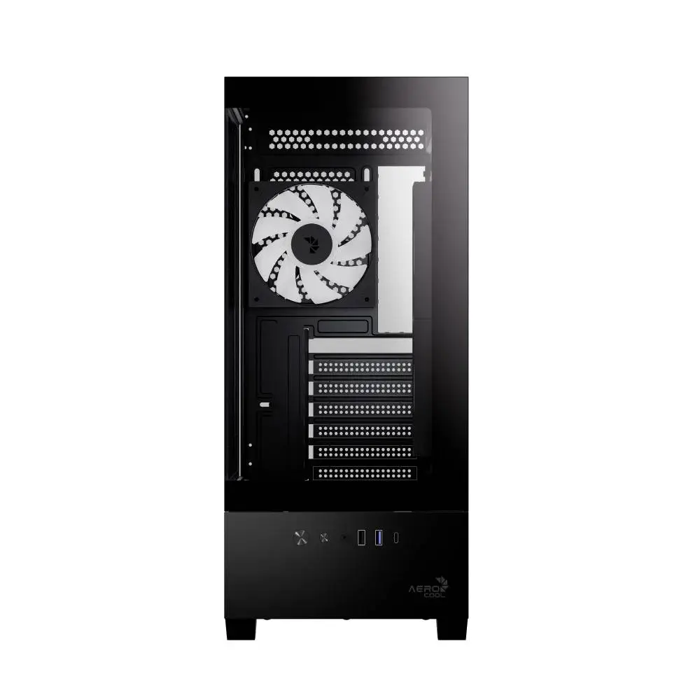 AeroCool кутия Case ATX - P500D Digi-G-BK-v1 - Digital Display, USB-C, 3 x 120 mm A-RGB