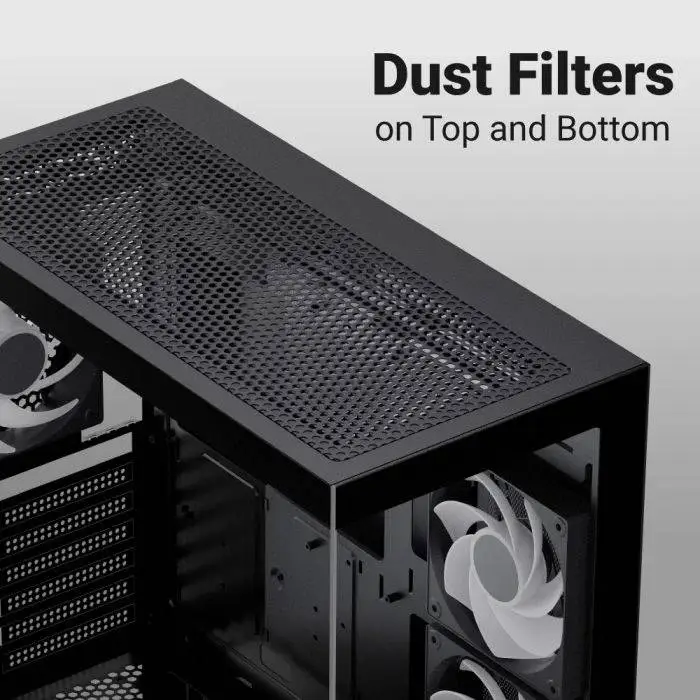 AeroCool кутия Case mATX - P300D Digi-G-BK-v1 - Digital Display, USB-C, 3 x 120 mm A-RGB