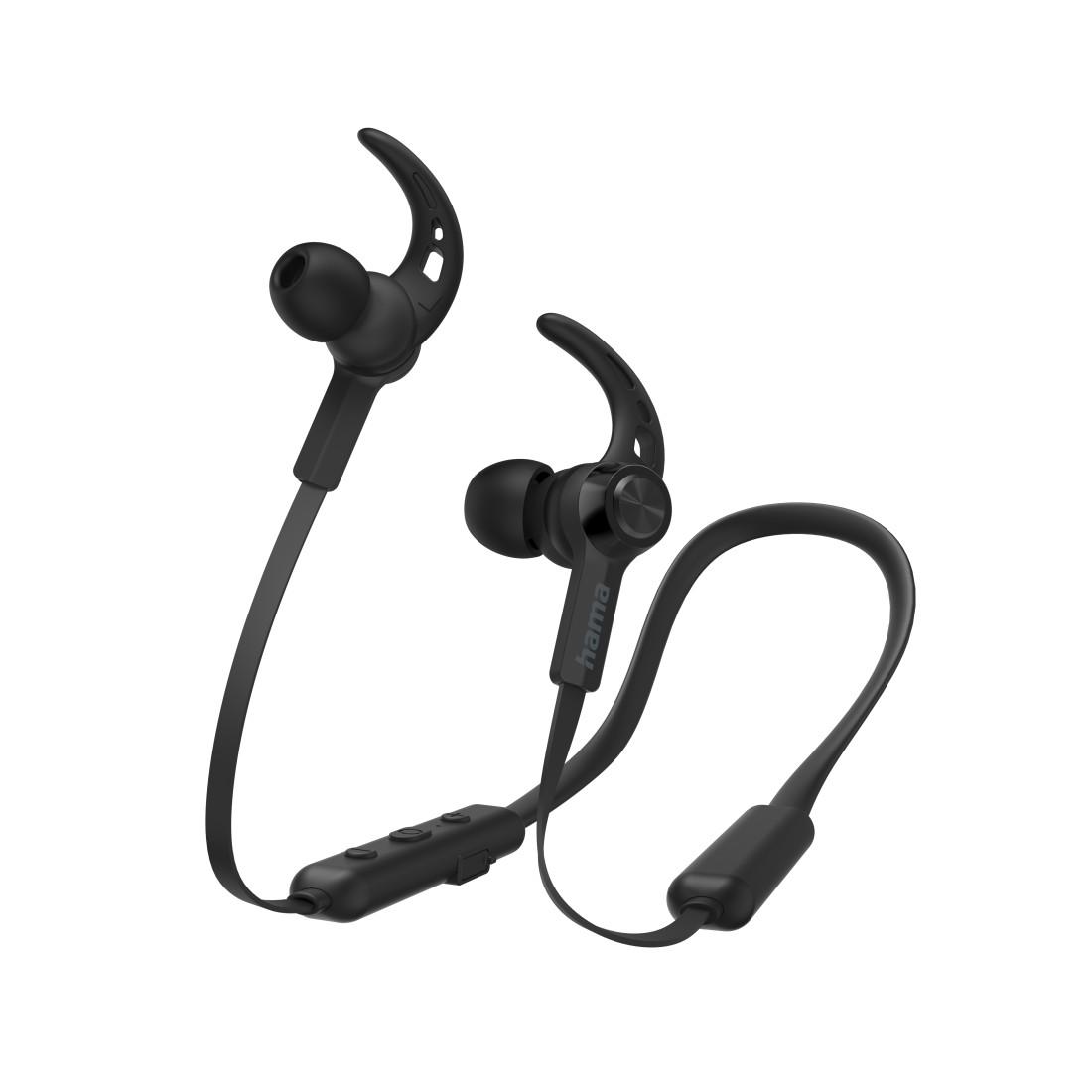 HAMA Блутут слушалки, спортни, "Freedom Neck III", микрофон, черни