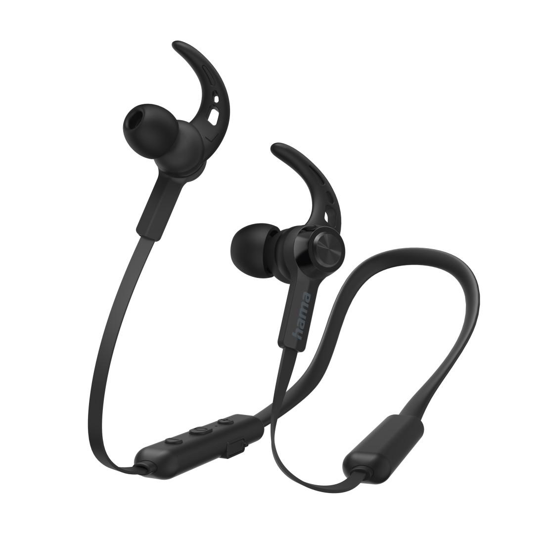 HAMA Блутут слушалки, спортни, "Freedom Neck III", микрофон, черни