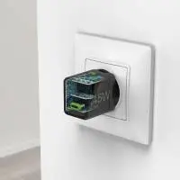 HAMA Бързо мини зарядно GaN, USB-C, PD, 45 W, черно