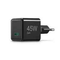 HAMA Бързо мини зарядно GaN, USB-C, PD, 45 W, черно