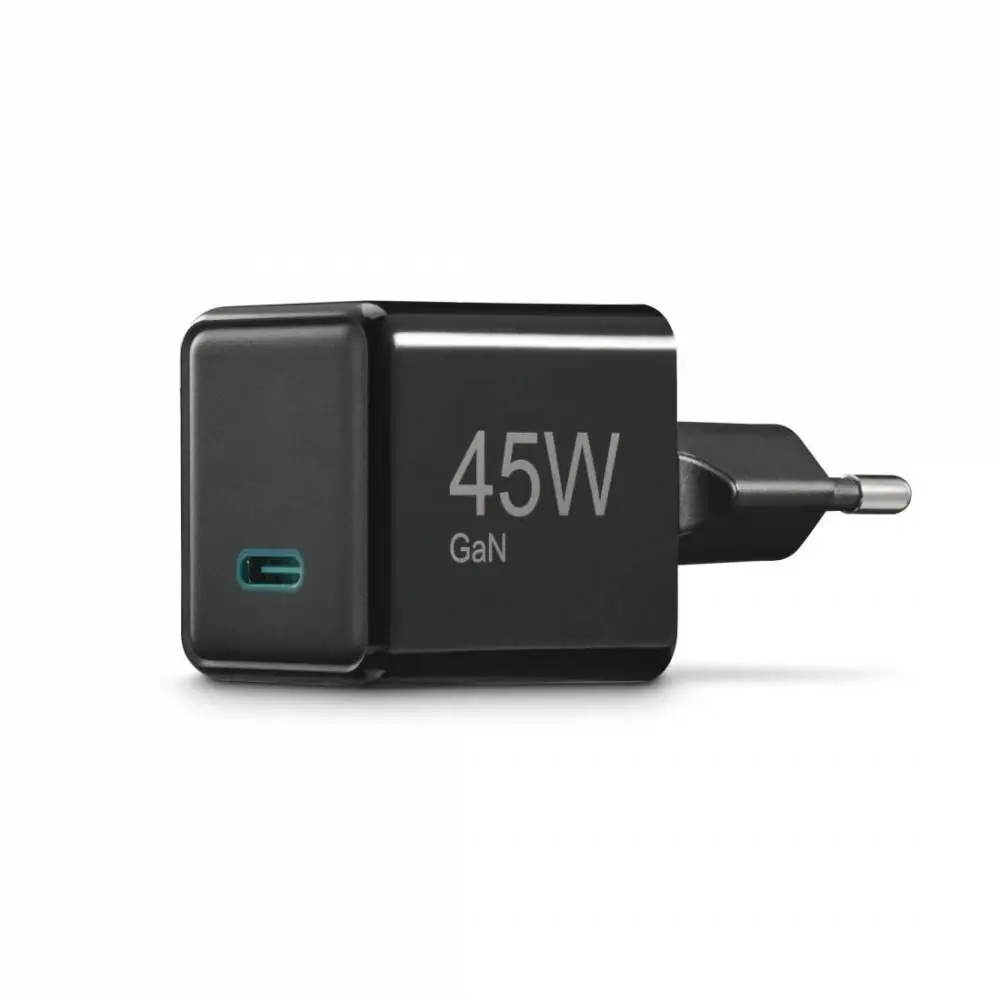 HAMA Бързо мини зарядно GaN, USB-C, PD, 45 W, черно