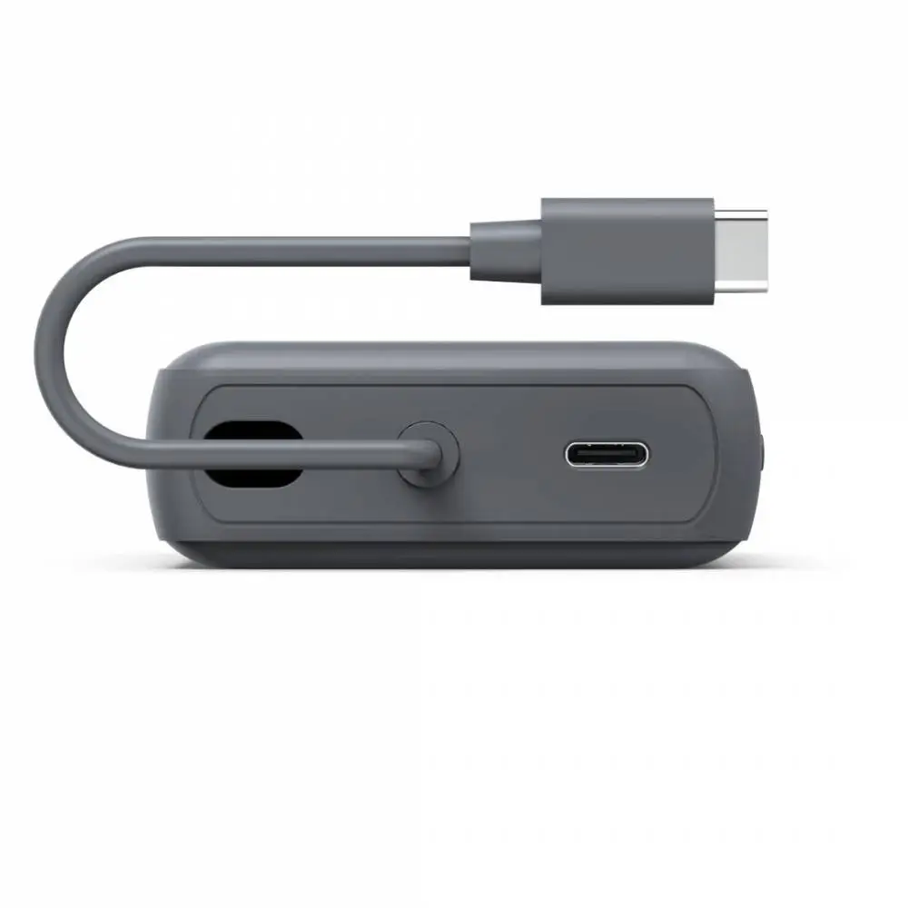 HAMA Външна батерия &bdquo;Travel&ldquo; с кабел, 10000mAh, 2 изхода: 2x USB-C, антрацит