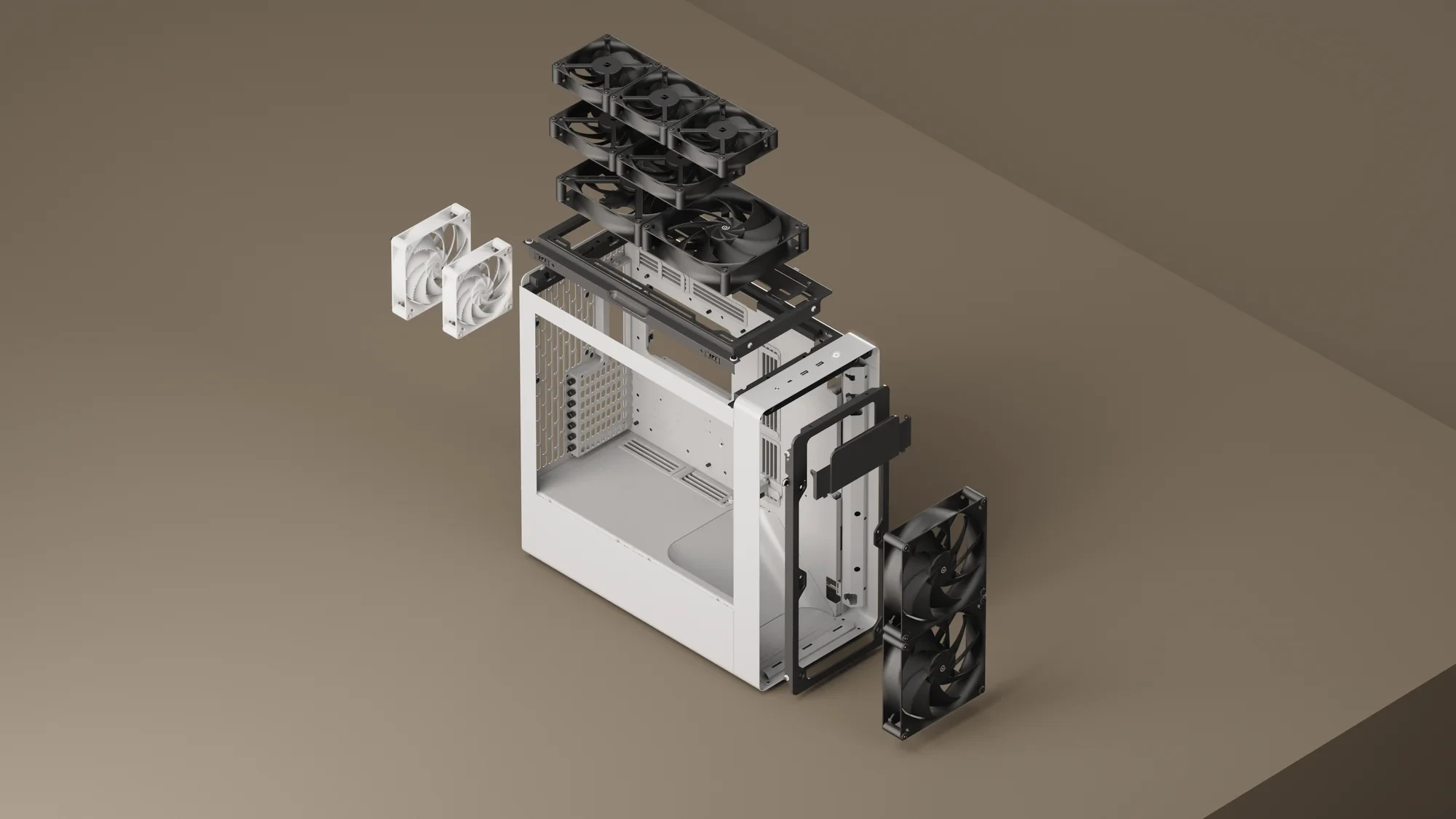 Кутия HAVN BF 360 Flow Black E-ATX Case
