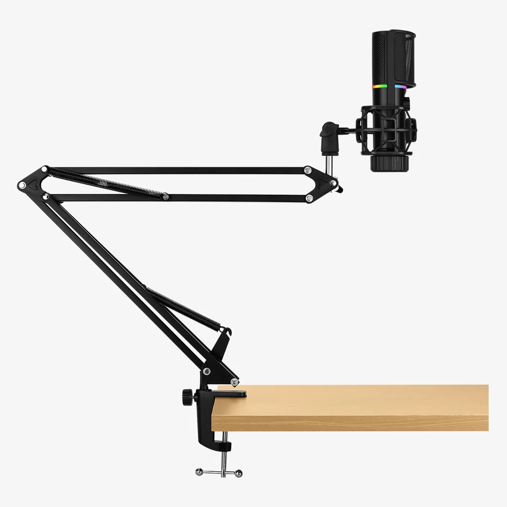 Streamplify професионален стрийминг микрофон със стойка Streaming Microphone With Mounting Arm RGB - MIC ARM - SPMC-MZ1C227.11