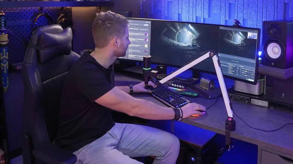 Streamplify стойка за микрофон MOUNT ARM - White