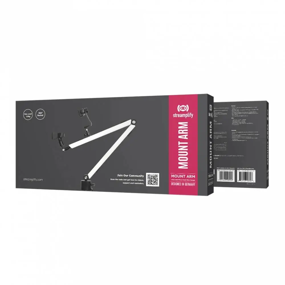 Streamplify стойка за микрофон MOUNT ARM - White
