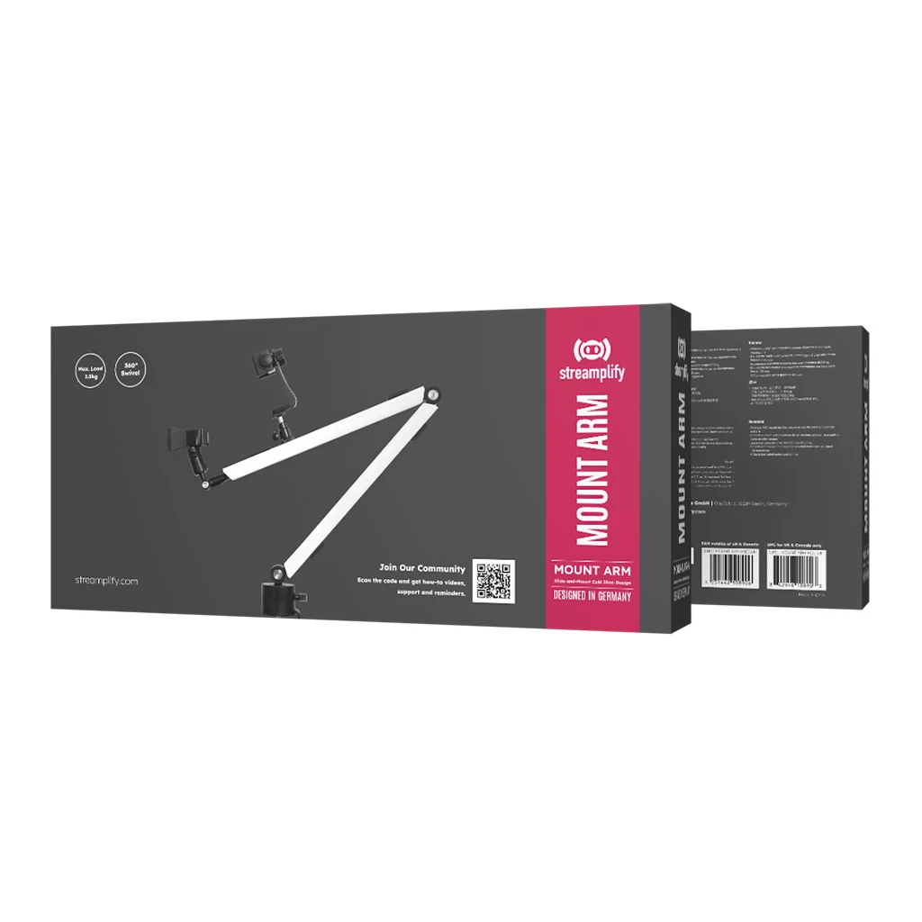 Streamplify стойка за микрофон MOUNT ARM - White