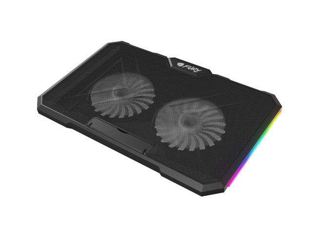 Охлаждаща поставка за лаптоп Fury Gunbai G3 Laptop Cooling Pad 14.1-17.3" 2 fans, RGB LED Light, 2 USB