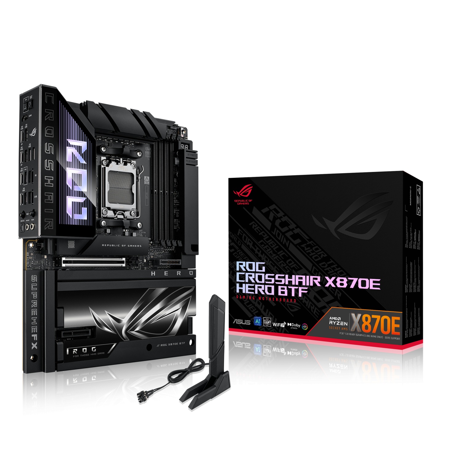 Дънна платка ASUS ROG Crosshair X870E Hero BTF AM5 - 90MB1MX0-M0EAY0
